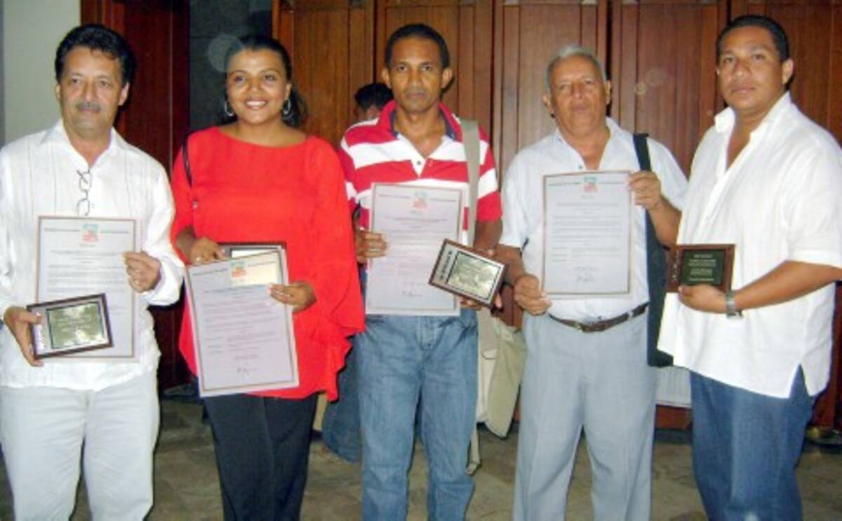 Jaime Vides, Shadia Freile, Luis Tous y Manuel Santiago Pérez.