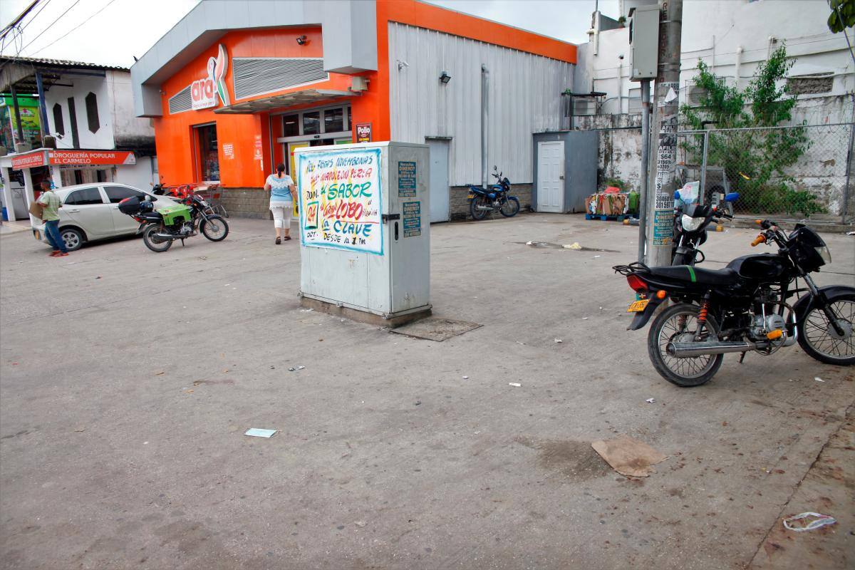 Sitio en el barrio El Carmelo donde ocurrió un caso de sicariato en la noche del martes.