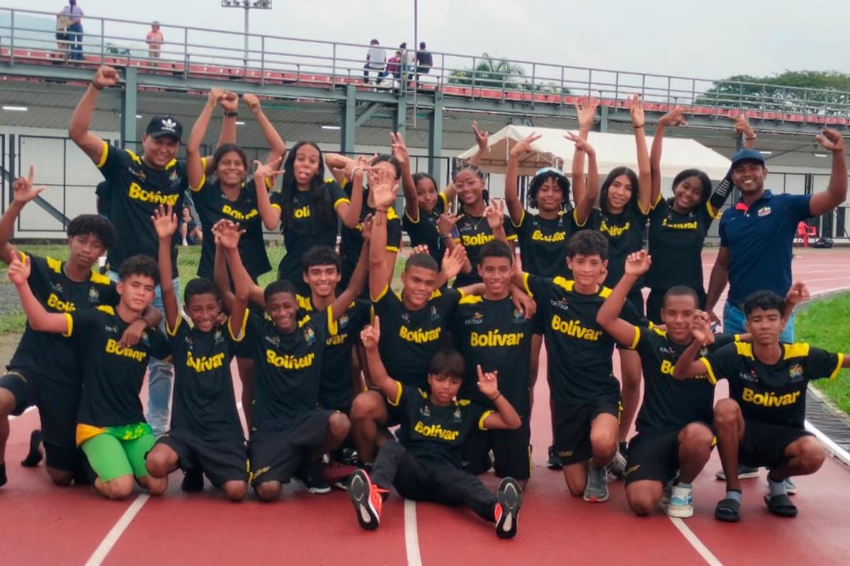 Bolívar obtuvo ocho medallas en Nacional Sub-14 y Sub-16 de Atletismo en Cali