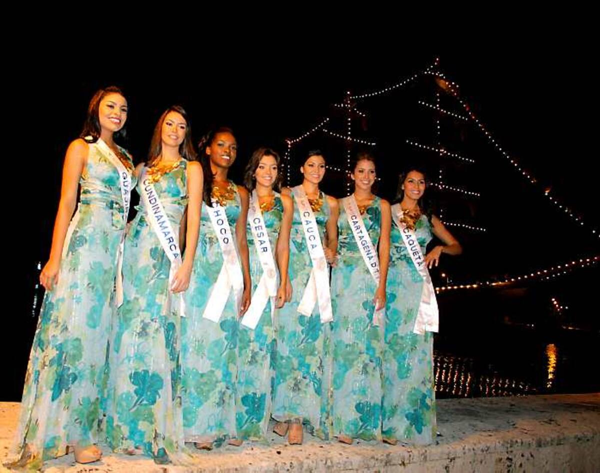 Vanessa Choles, de Guajira; Thael Osorio, de Cundinamarca; Yesica Montoya, de Chocó; María Laura Quintero, de Cesar; Jenniffer Martínez, de Cauca; Laura Cantillo, de Cartagena; y Lizeth Mendieta, de Caquetá.