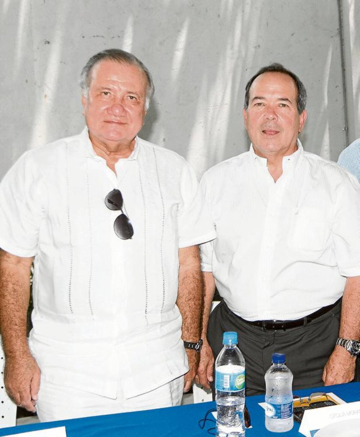 Manuel Domingo Rojas y Carlos Otero, alcalde de Cartagena.