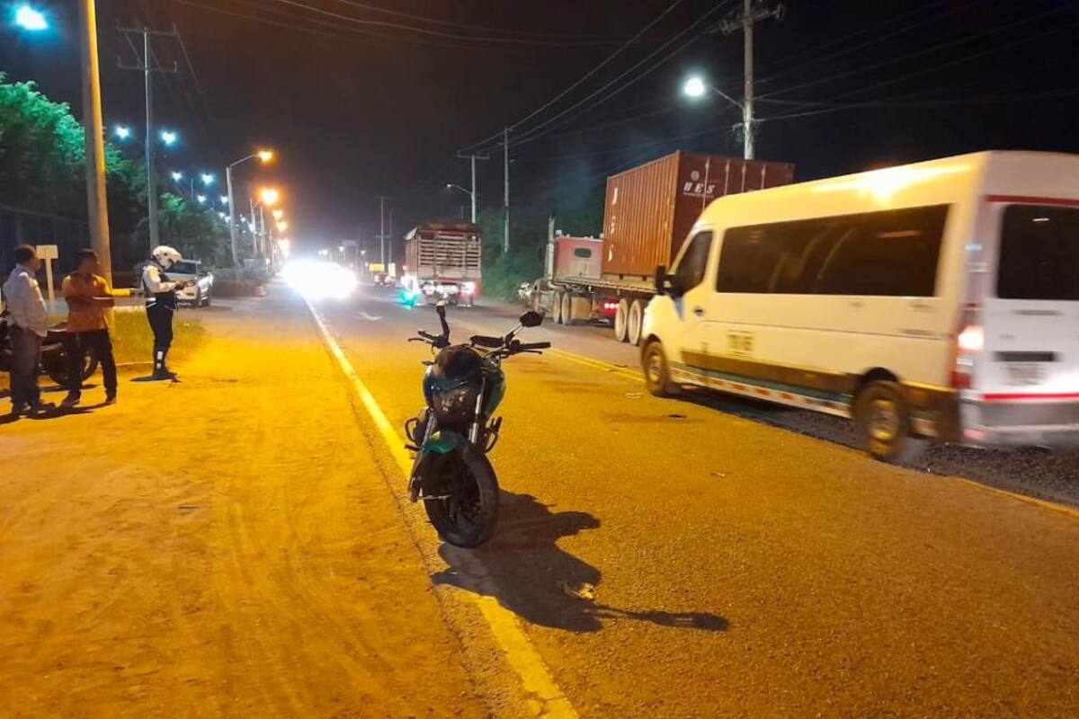 Motociclista muere tras fuerte choque con una mula en Mamonal
