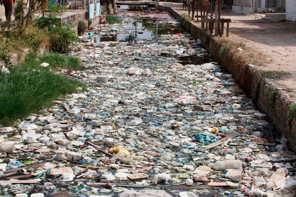 Esto pasa cuando arrojas basuras a los caños y canales pluviales de Cartagena
