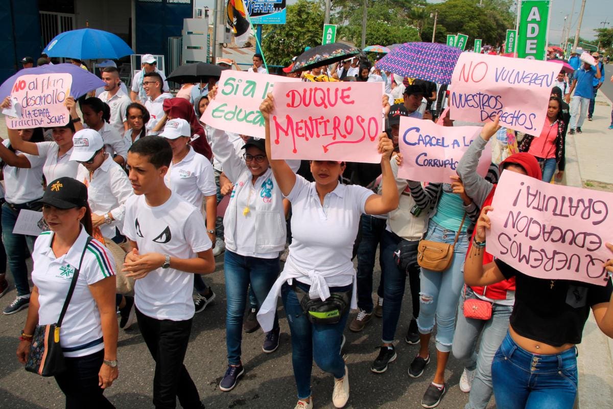 Masiva movilización en Sincelejo durante el paro nacional de trabajadores
