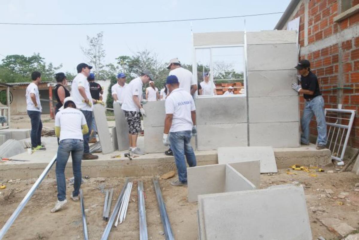 Cada una de estas viviendas modulares tiene un valor aproximado a las 12 millones de pesos. // JULIO CASTAÑO-EL UNIVERSAL