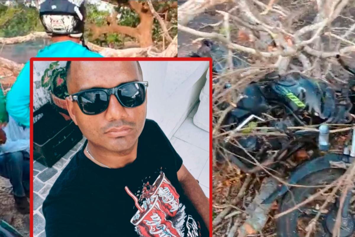¡Dolor! Árbol cayó sobre motociclista y lo mató, en Bayunca: hay un herido