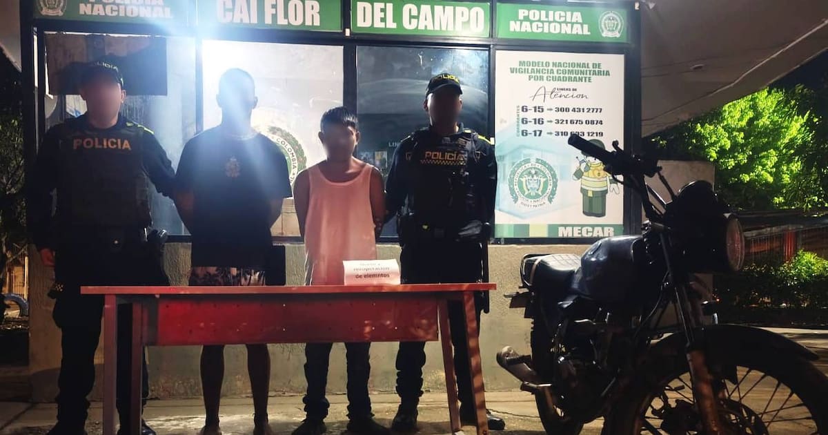 En moto y con el celular robado: así cayeron ‘Javie’ y ‘Alejo’ en Bicentenario