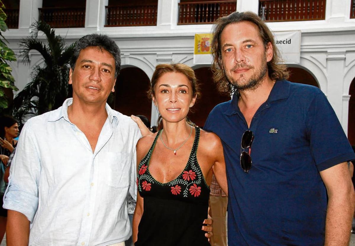 Colbert García, guionista y director caleño, Mafe Cortés y Patrick Delmas, actor.
