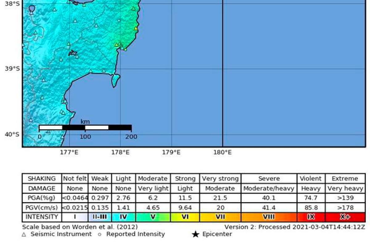 Retiran alerta de tsunami por un terremoto de magnitud 7,3 en Nueva Zelanda