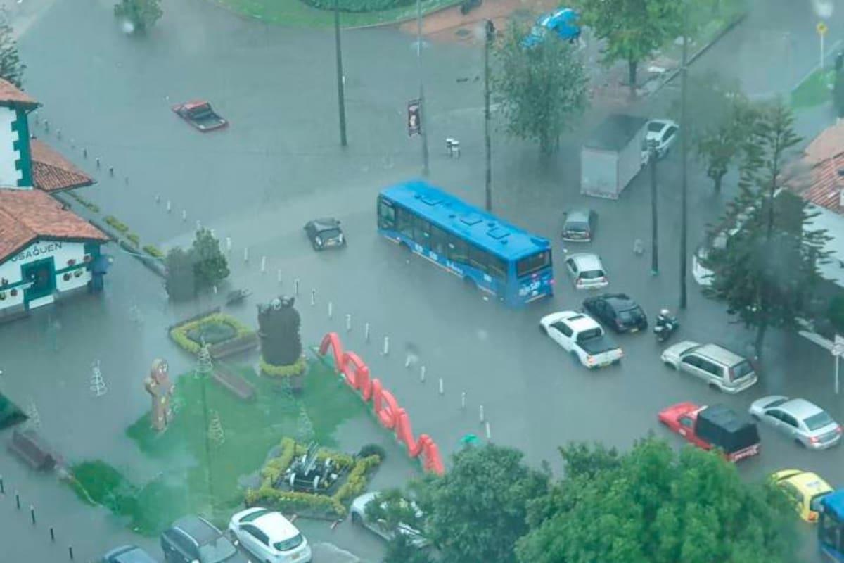Video: Emergencia por inundación en Usaquén, al norte de Bogotá