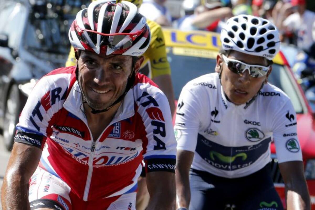 Nairo Quintana, subcampeón del Tour de Francia, no ha logrado figurar en la Vuelta a Gran Bretañana. AFP