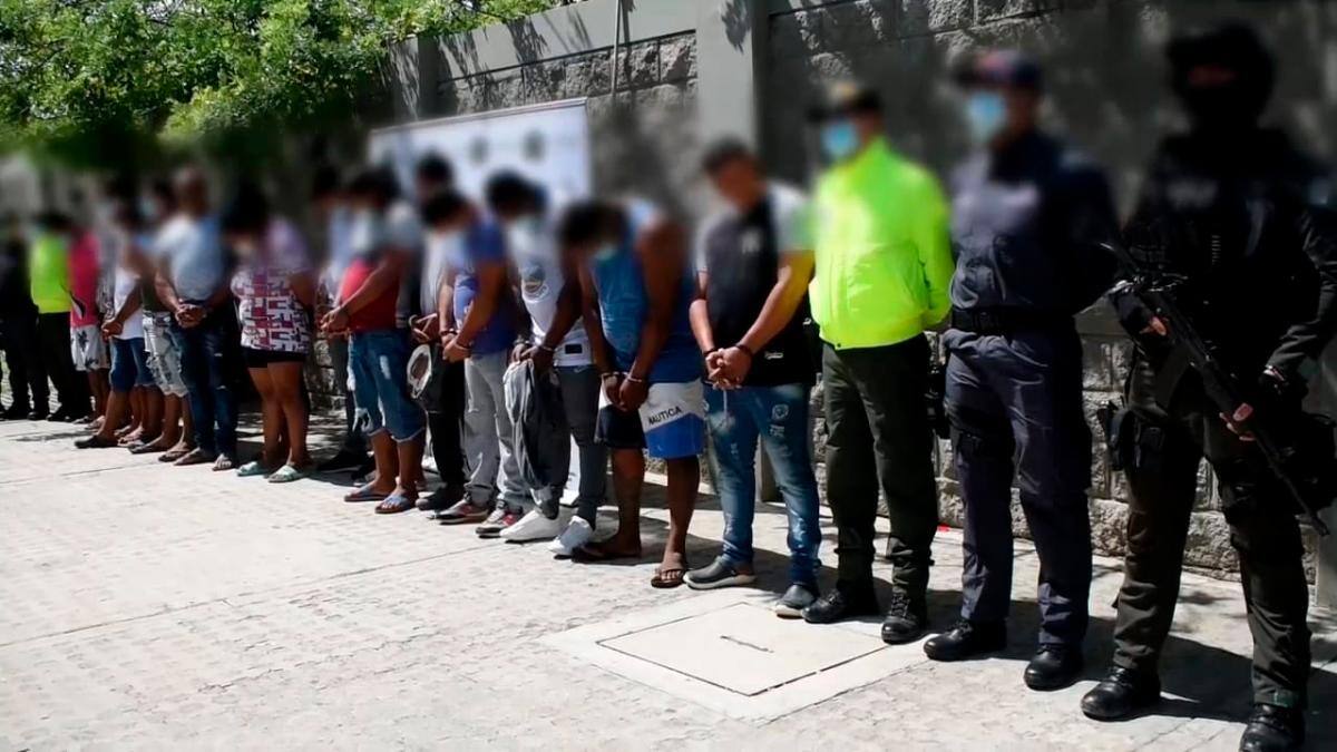 Los Salsas capturados fueron asegurados.