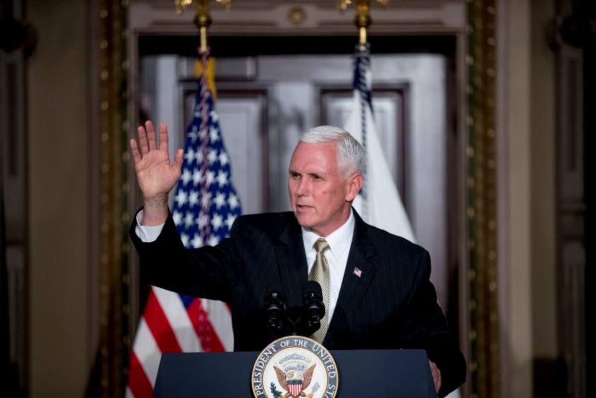 El vicepresidente de Estados Unidos, Mike Pence. AP