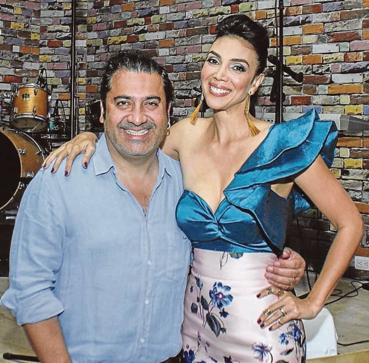Moris Rodríguez y la cumplimentada, Carolina García Grau. NAYIB GAVIRIA - EL UNIVERSAL