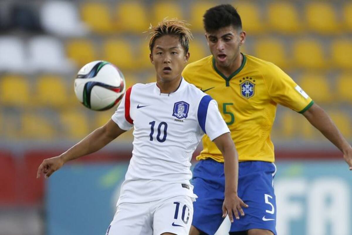 Brasil cayó en su debut en el Mundial sub 17 de Chile. AFP ANDRES PINA