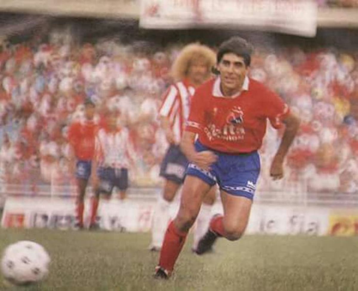 ‘El Pájaro’ en su época con el Independiente Medellín. //Foto: Cortesía.