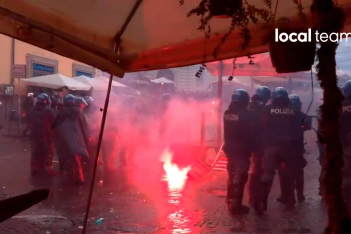 Video: Terribles enfrentamientos entre barras bravas y policía en Champions