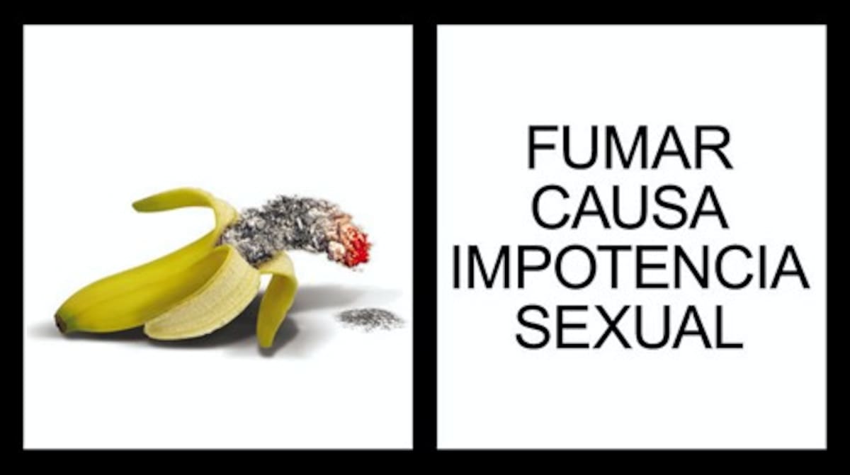 Fumar produce impotencia sexual. CORTESIA MINPROTECCION