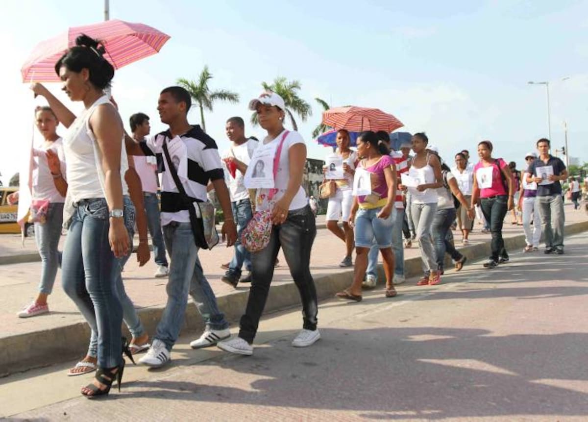 El 29 de junio del año pasado, allegados a la joven realizaron una marcha para que la joven fuera encontrada. EL UNIVERSAL, AROLDO MESTRE