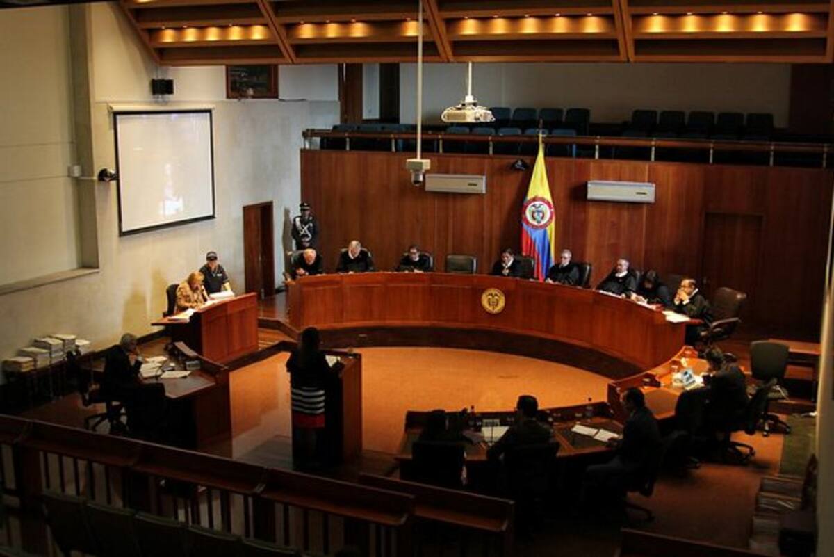 Audiencia de Juicio en la Corte Suprema de Justicia al exmagistrado Jorge Pretelt, quien llegó acompañado del abogado Abelardo de la Espriella. Colprensa.