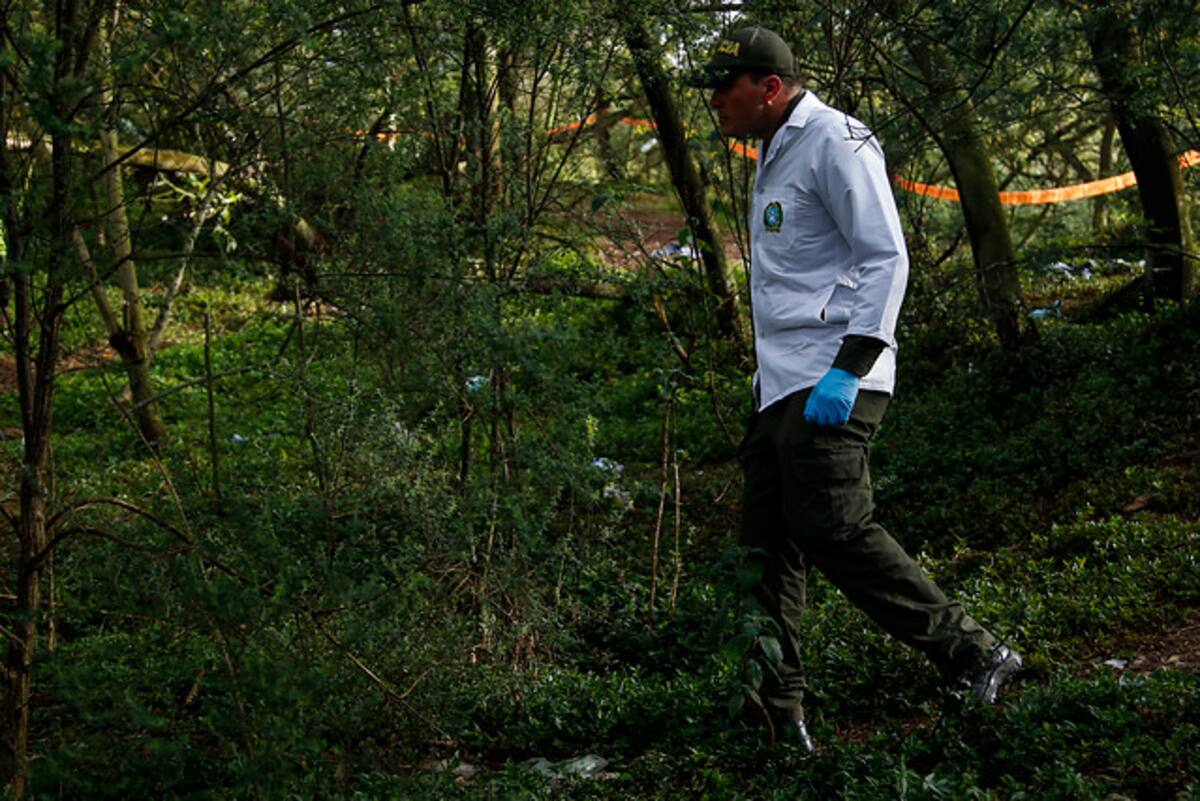 El lugar de los crímenes de Fredy Armando Valencia, más conocido como “El monstruo de Monserrate”, permanece custodiado por la Policía. COLPRENSA