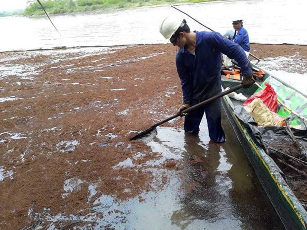 El pasado 2 de marzo se produjo el derrame de crudo en el pozo Lizama 158 de Ecopetrol. Colprensa.