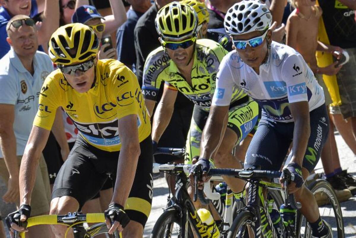 Nairo Quintana y Chris Froome. AFP JEFF PACHOUD