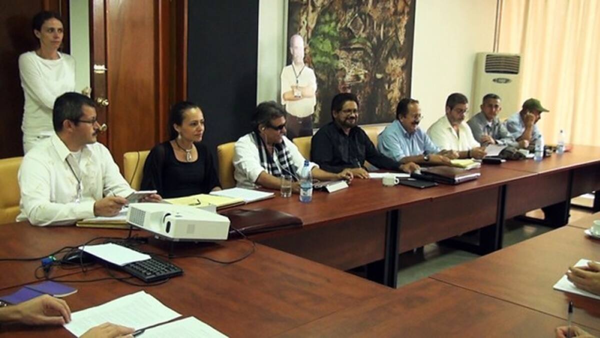 Delegación de las Farc en el proceso de paz que se desarrolla en La Habana, Cuba. COLPRENSA