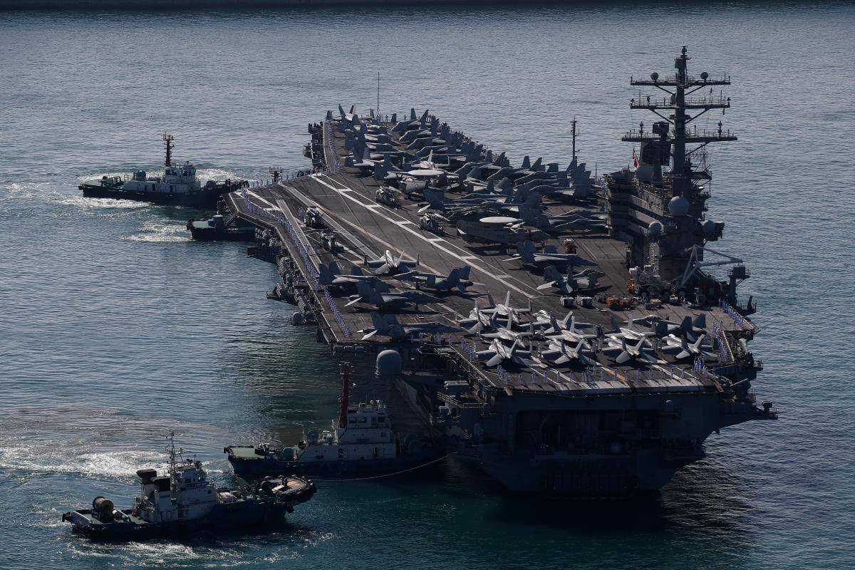 Portaaviones estadounidense llega a Corea del Sur en nueva muestra de fuerza