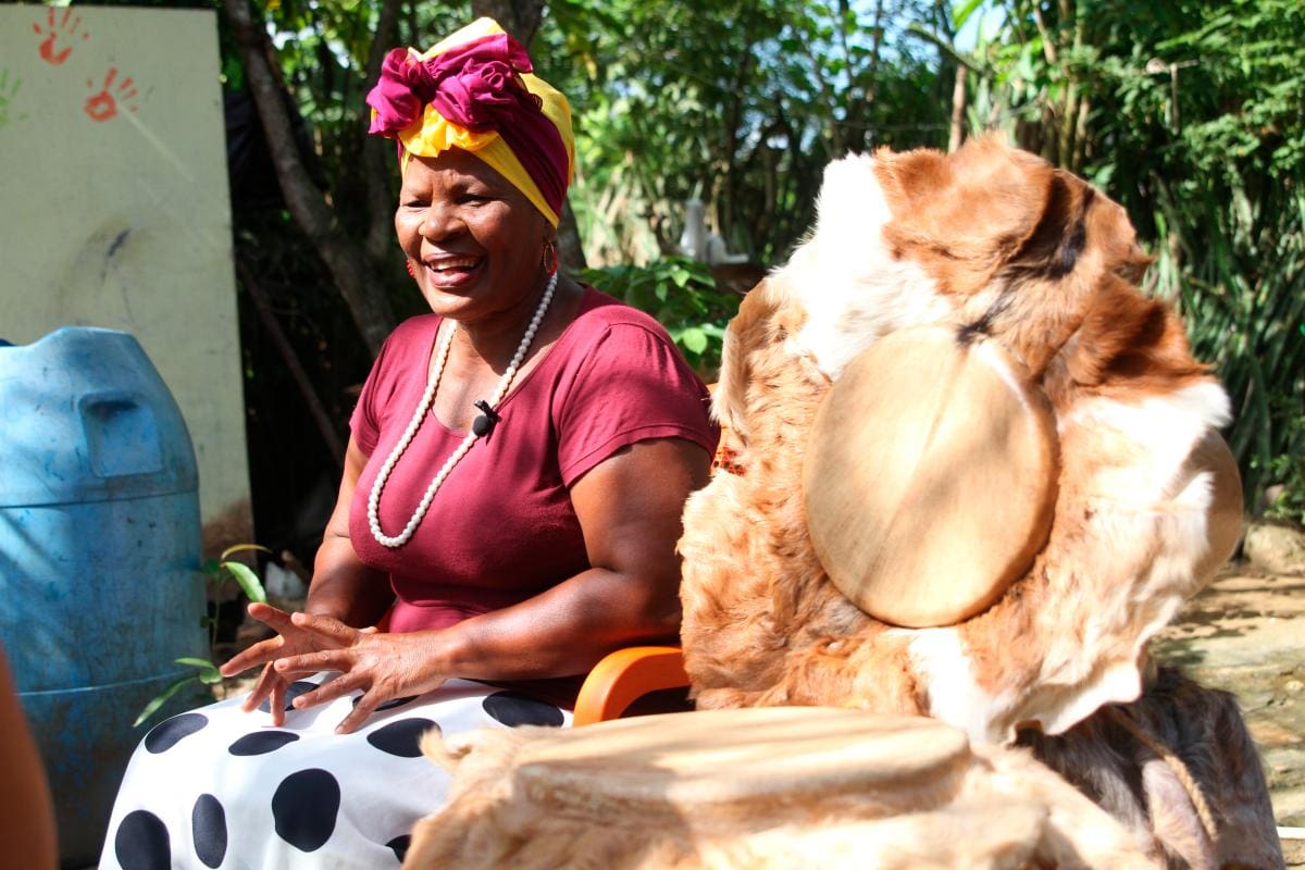 Pabla Flores, cantadora de bullerengue de Marialabaja, Bolívar. //Fotos: Óscar Díaz Acosta - El Universal.