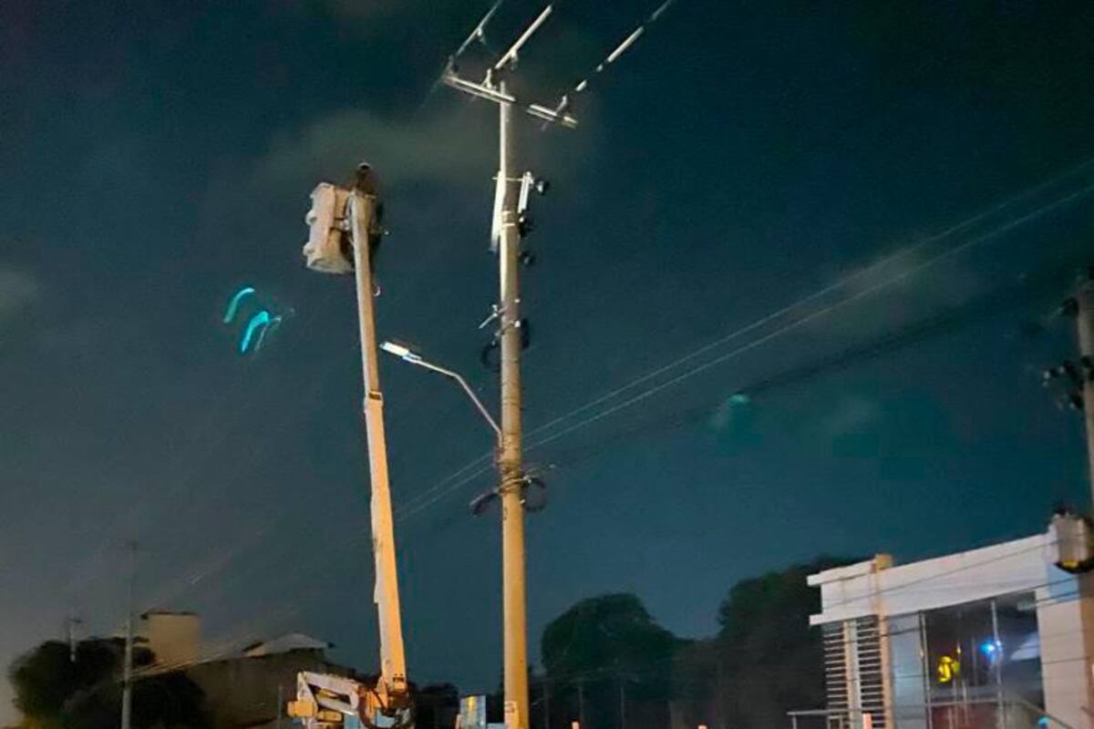 Tras lluvia, varios barrios de Cartagena quedaron sin luz