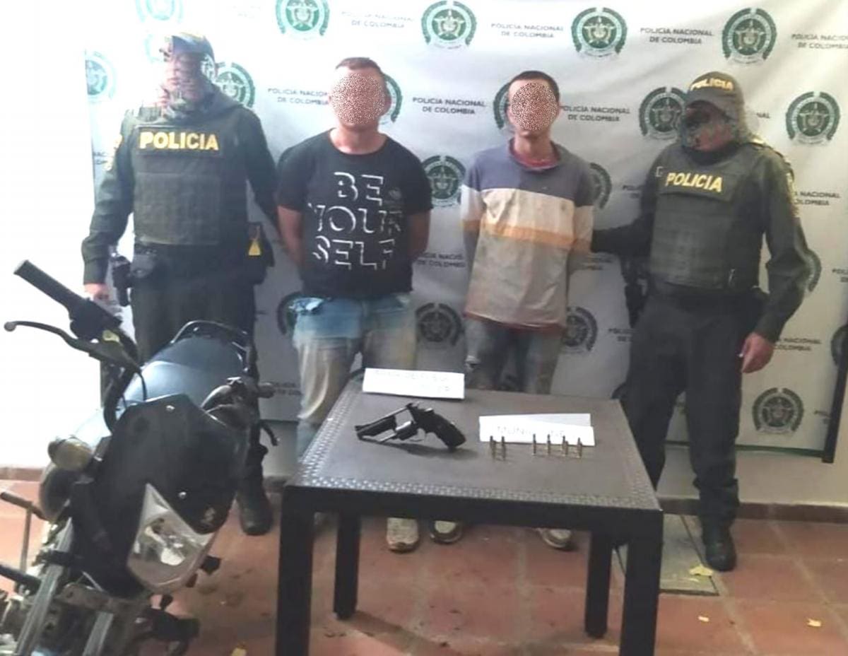 Los dos presuntos autores del homicidio están capturados. // Foto cortesía.