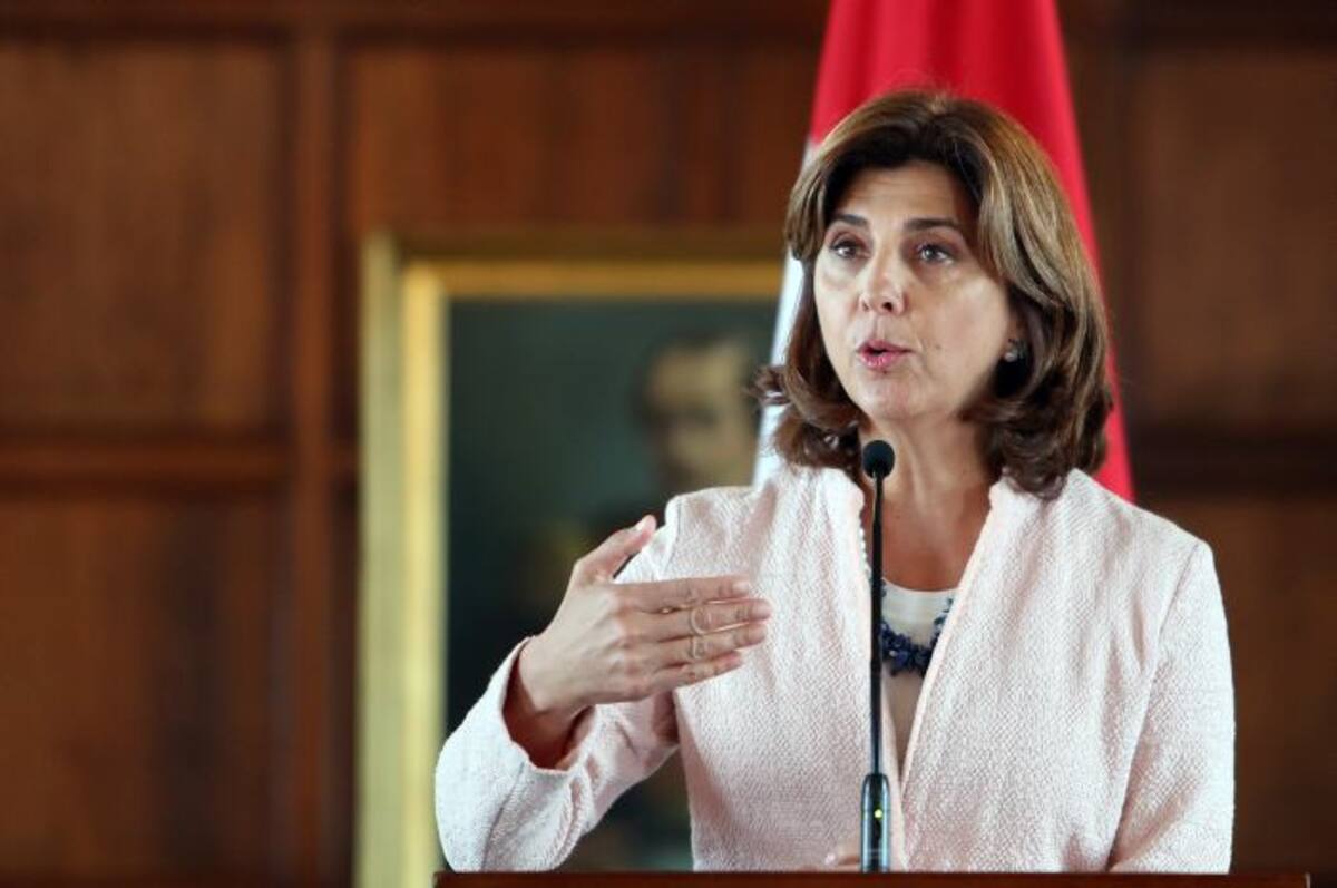 Canciller colombiana, María Ángela Holguín. EFE