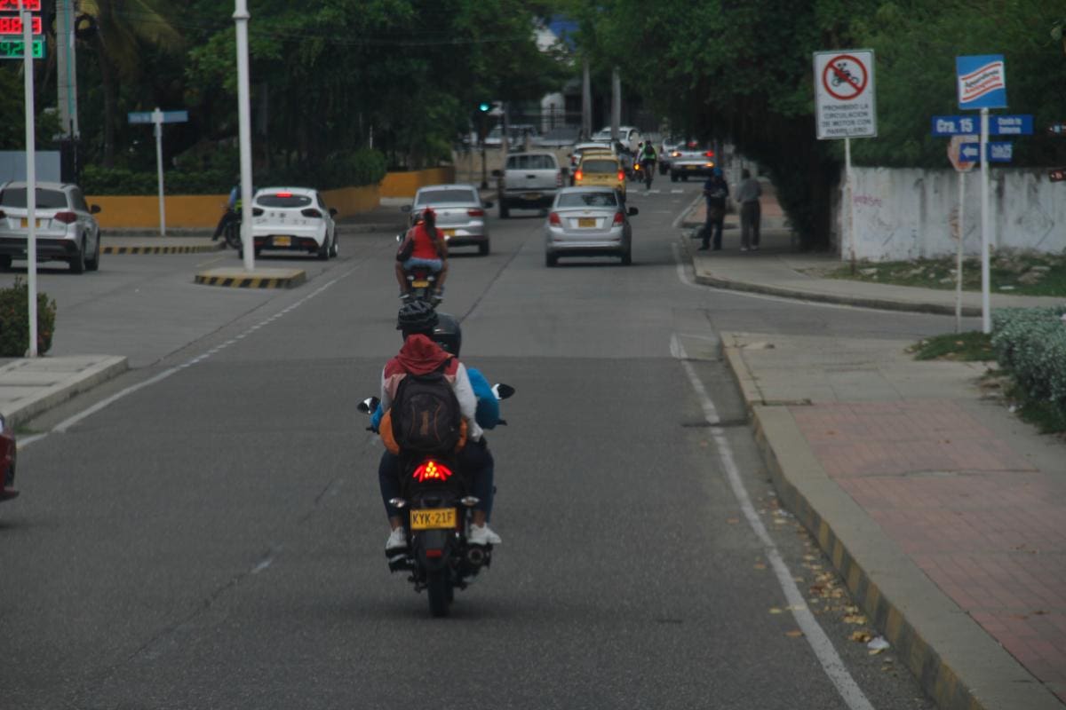 En Manga no quieren más motos con parrilleros