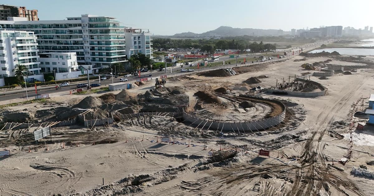 Así avanza el Malecón del Mar en Cartagena: obra ya alcanza 27 % de ejecución