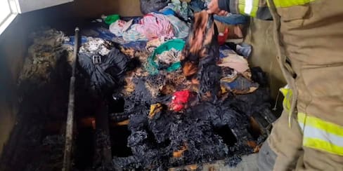 Bomberos atendieron incendio en el interior de una casa en el barrio Armenia