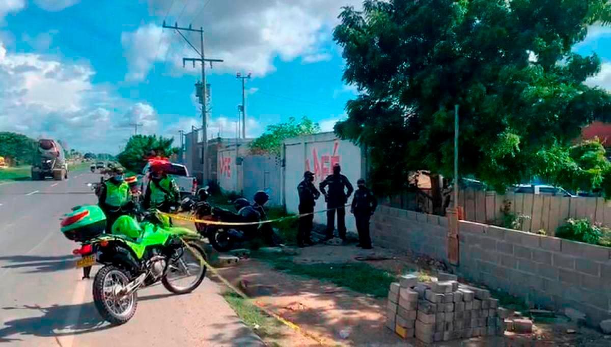 Predio aledaño a La Circunvalar donde asesinaron a dos albañiles el 27 de agosto de 2020.