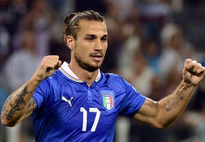 Osvaldo con la camiseta de la selección italiana. ARCHIVO