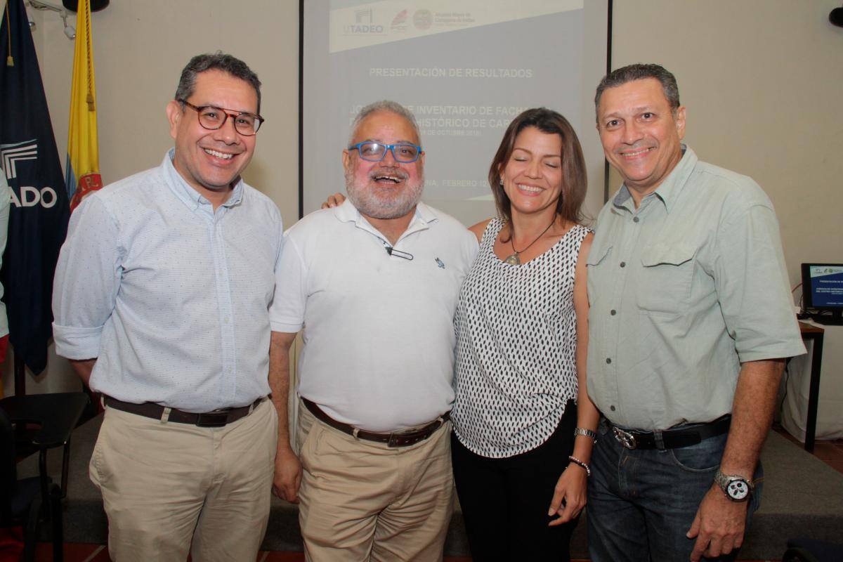 Rodrigo Arteaga, Germán Martelo, Liliana Orrego y Ricardo Zabaleta.
