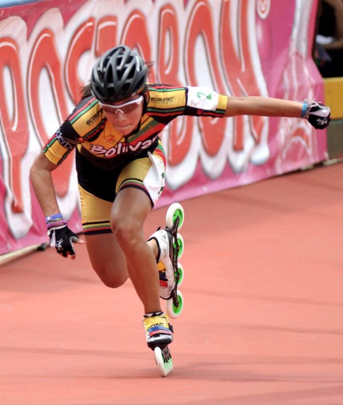 Estefanía Hurtado, patinadora de Bolívar que va por el oro en las competencias. ARCHIVO