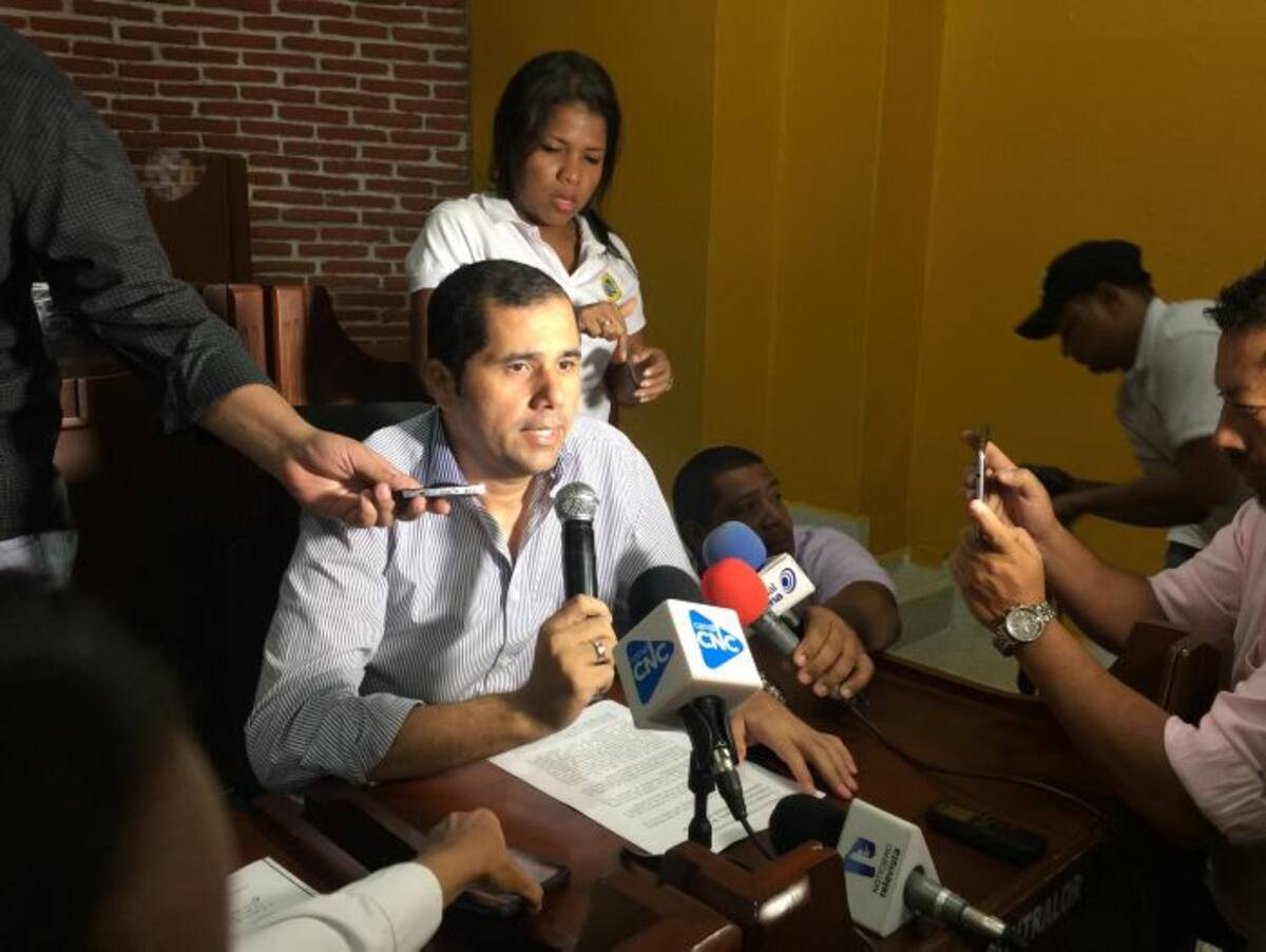Wilson Toncel, presidente del Concejo. El Universal