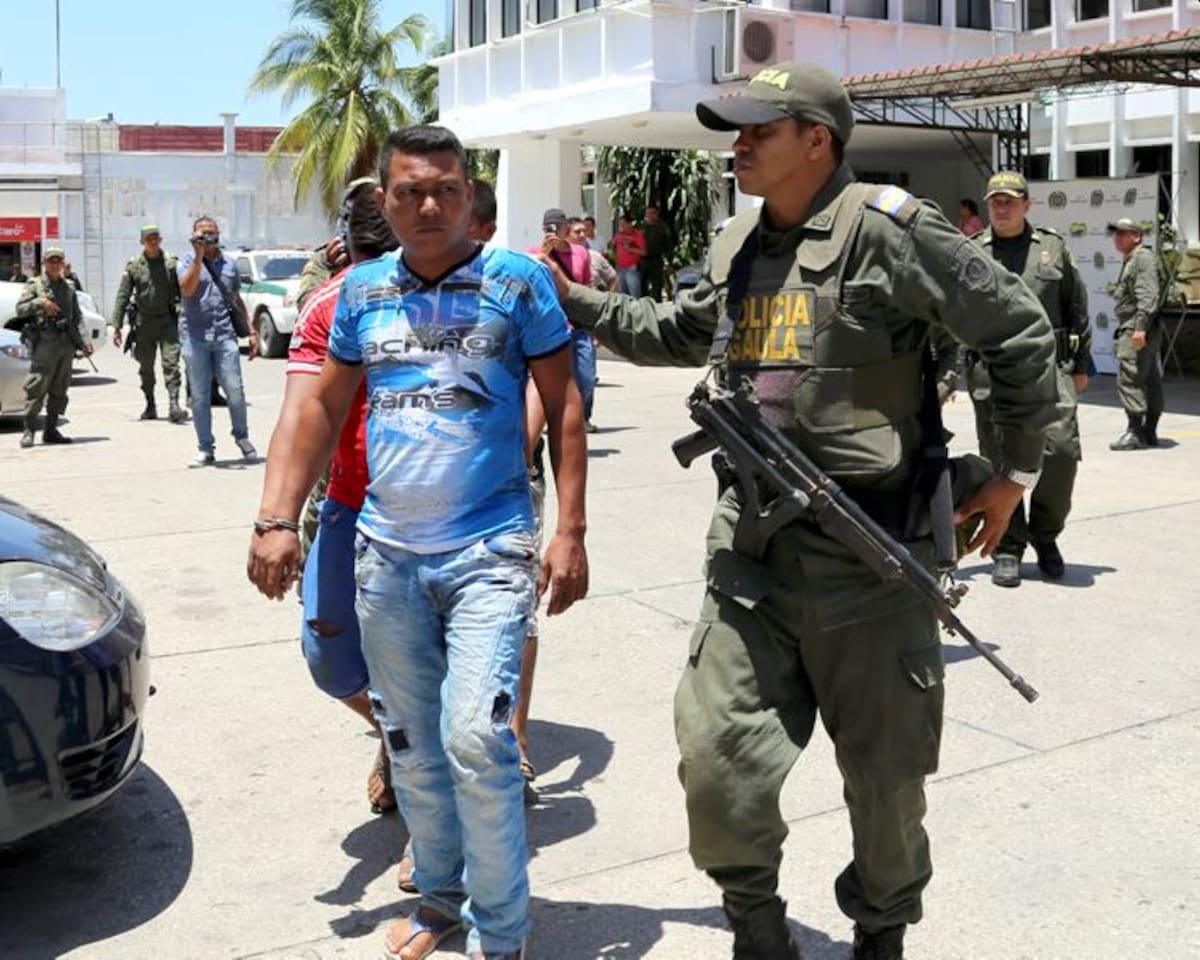 Los capturados por la Sijín y el Gaula de la Policía son investigados por un fiscal antibacrim de la ciudad de Montería.