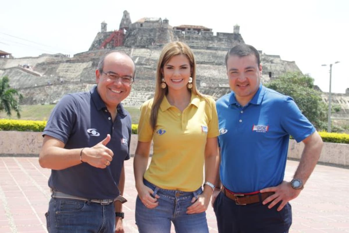 Ricardo Orrego, Rochi Stevenson y Carlos Morales, del Gol Caracol. Ellos están listos para el cubrimiento del Mundial de Rusia 2018. LUIS APARICIO/EL UNIVERSAL
