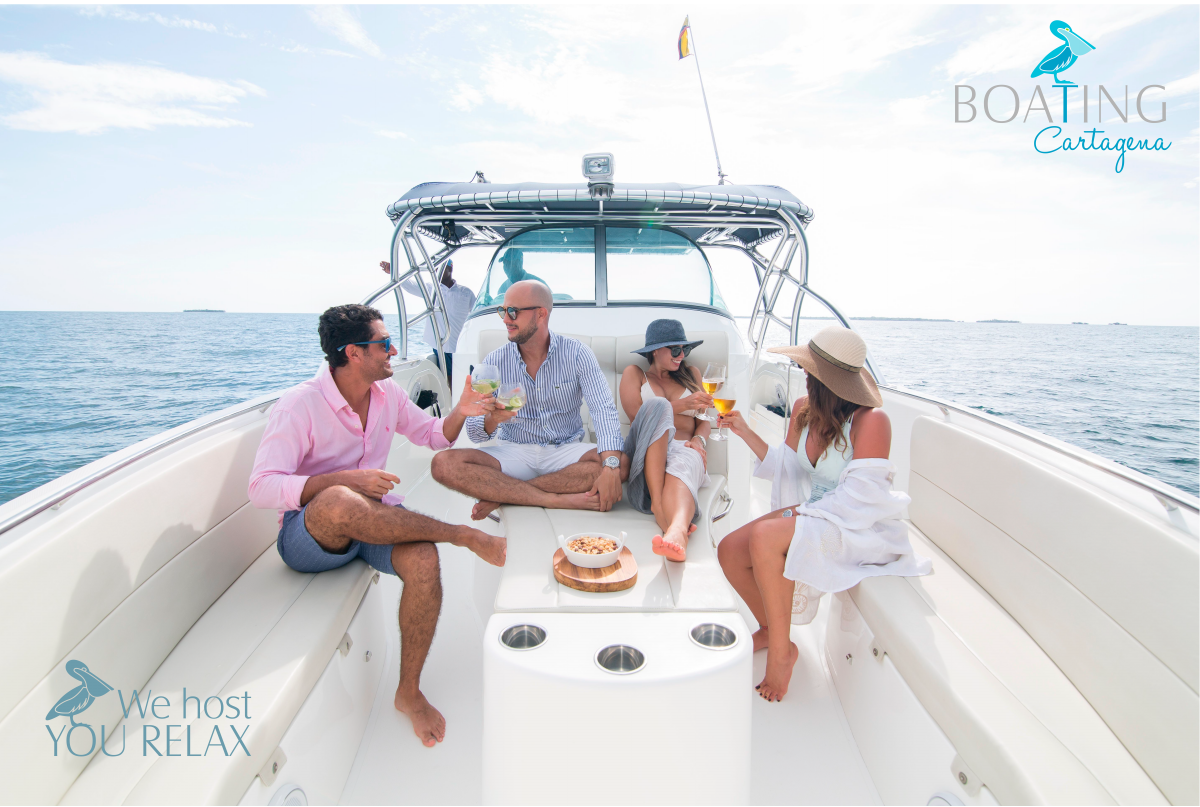 Boating Cartagena.