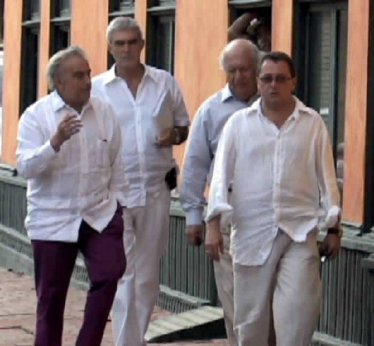 El empresario venezolano Gustavo Cisneros (primero en la foto de izquierda a derecha) es uno de los invitados al Foro Iberoamérica.