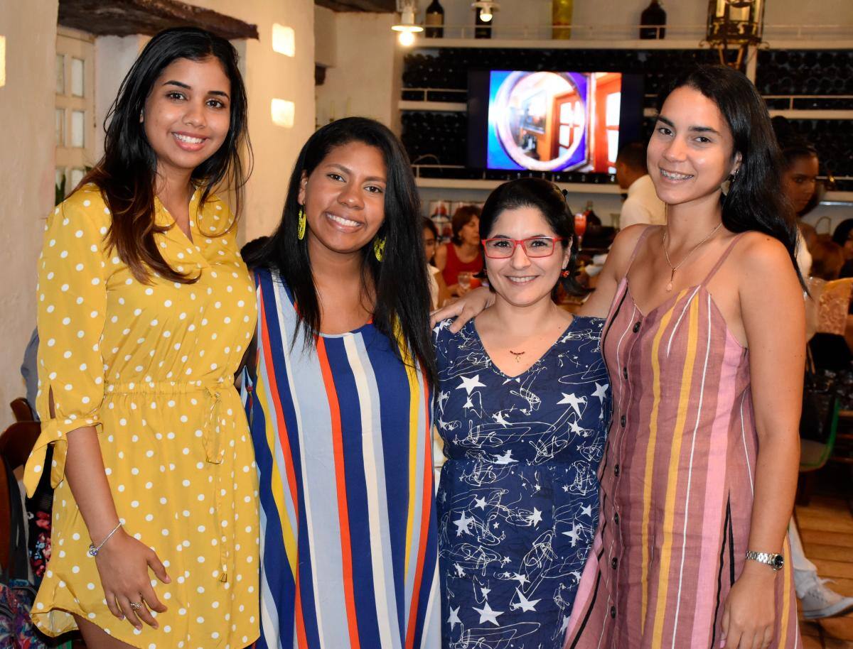 Marylin Martínez, Juliana De Ávila, Libia Domínguez y Sofía Flórez.
