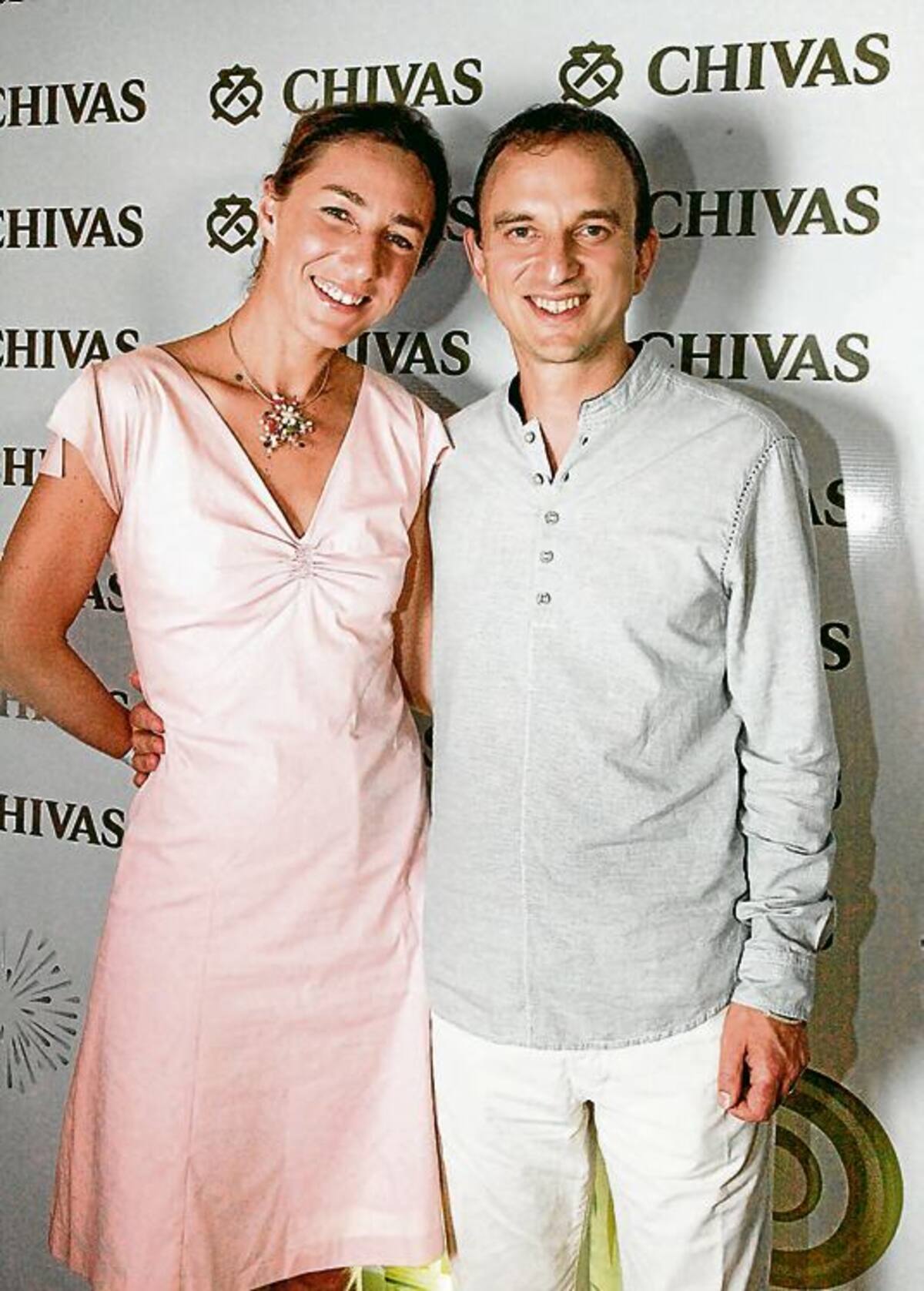 Elodie Calloc´h y Pierre Yves Calloc´h, Gerente general de Pernod Ricard Colombia.