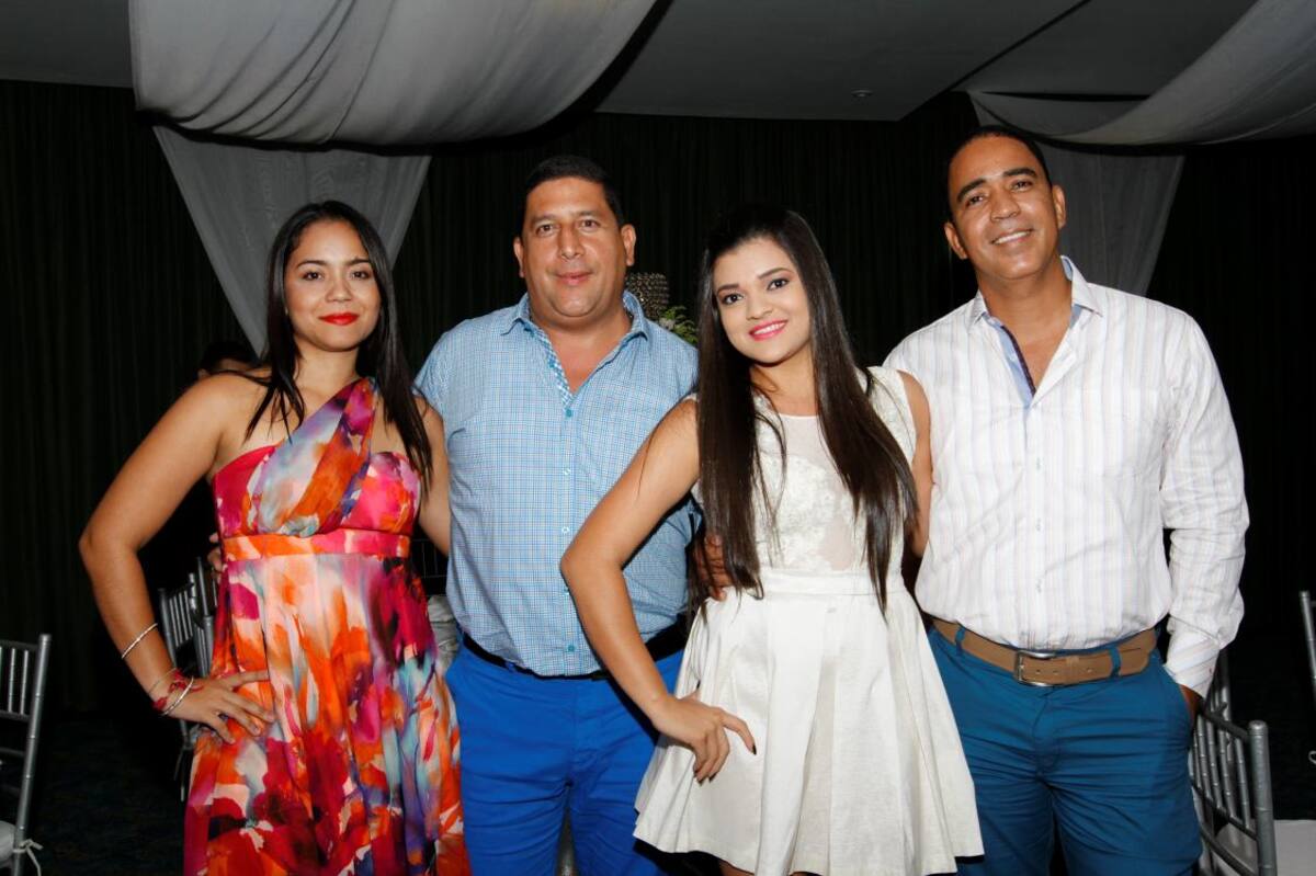 Daniela Román, Gustavo León, Eylen Cantillo y Antonio Varela.