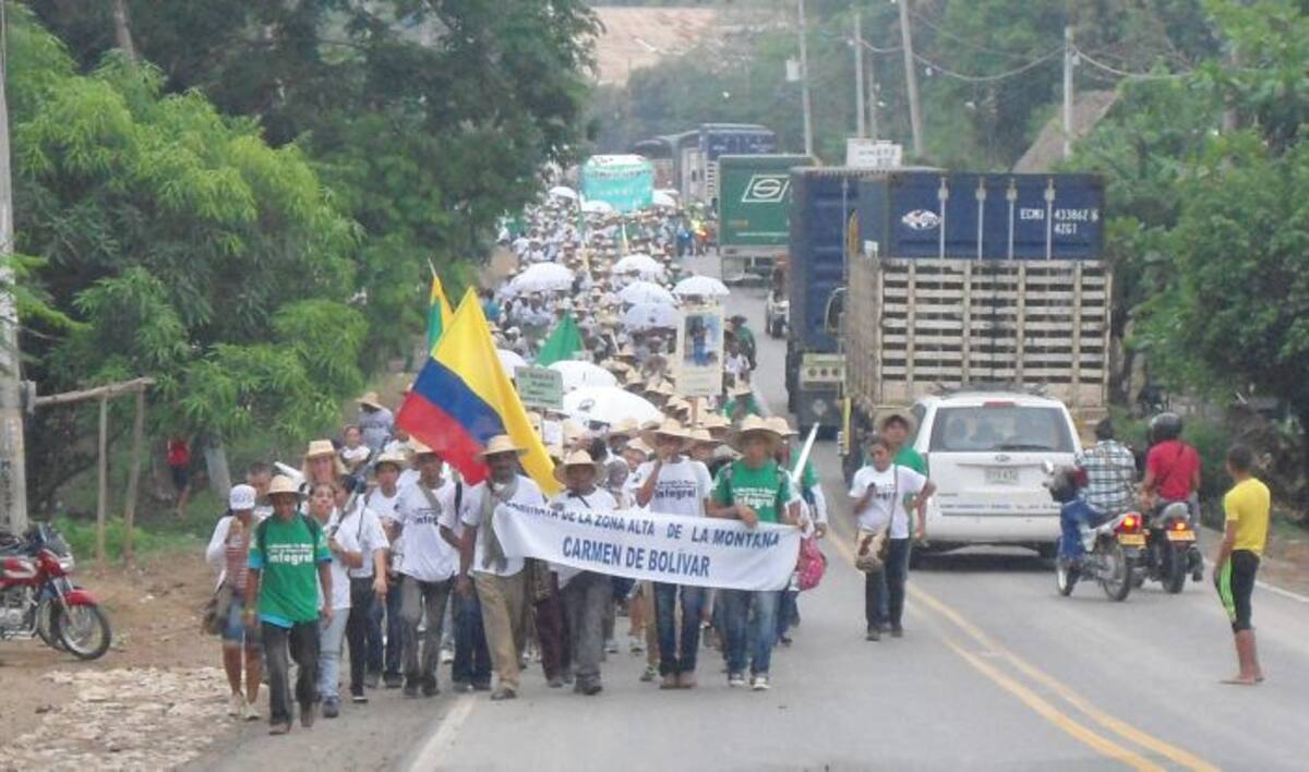 El año pasado los campesinos marcharon en abril. foto lila leyva