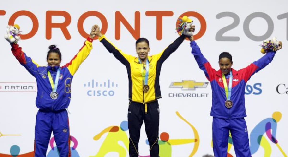 Rusmeris Villar en los más alto del podio panamericano. COLPRENSA